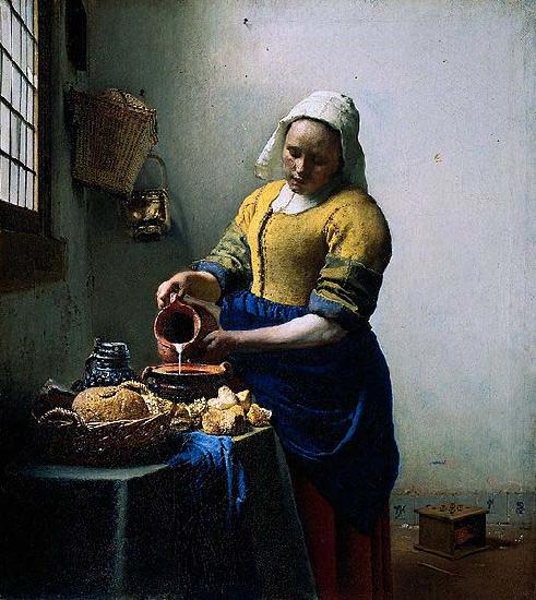 Johannes Vermeer Milkmaid oil painting image